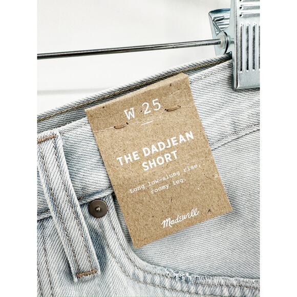 Madewell The Dadjean Short in Calaveros Wash Size 25 NWT - Picture 3 of 7